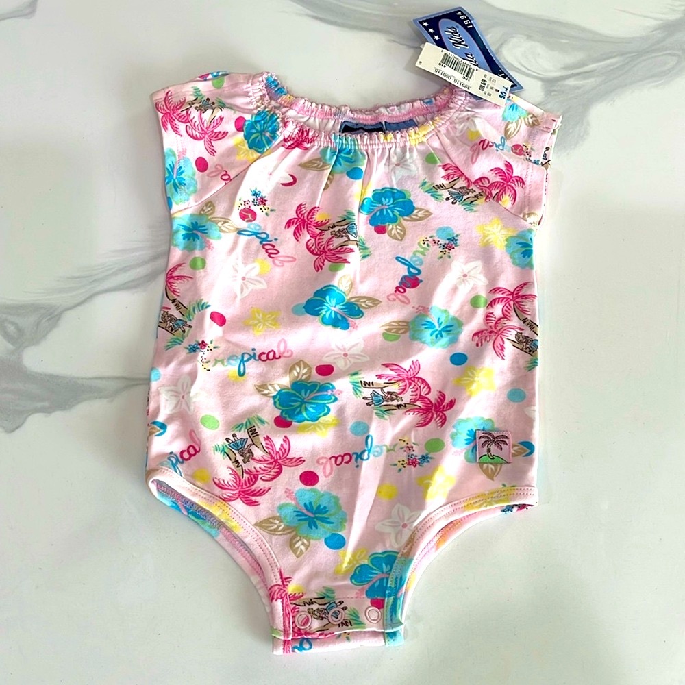 Koala Kids tropical onesie (sz 6/9 mos)